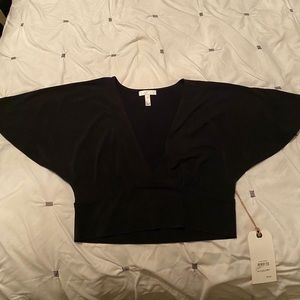 Black crop top size M top